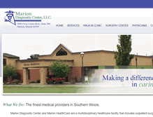 Tablet Screenshot of mariondiagnosticcenter.com